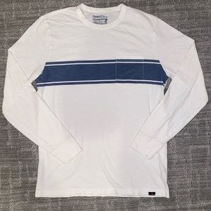 Faherty Sunwashed Pocket Long Sleeve T-Shirt Men Size Medium